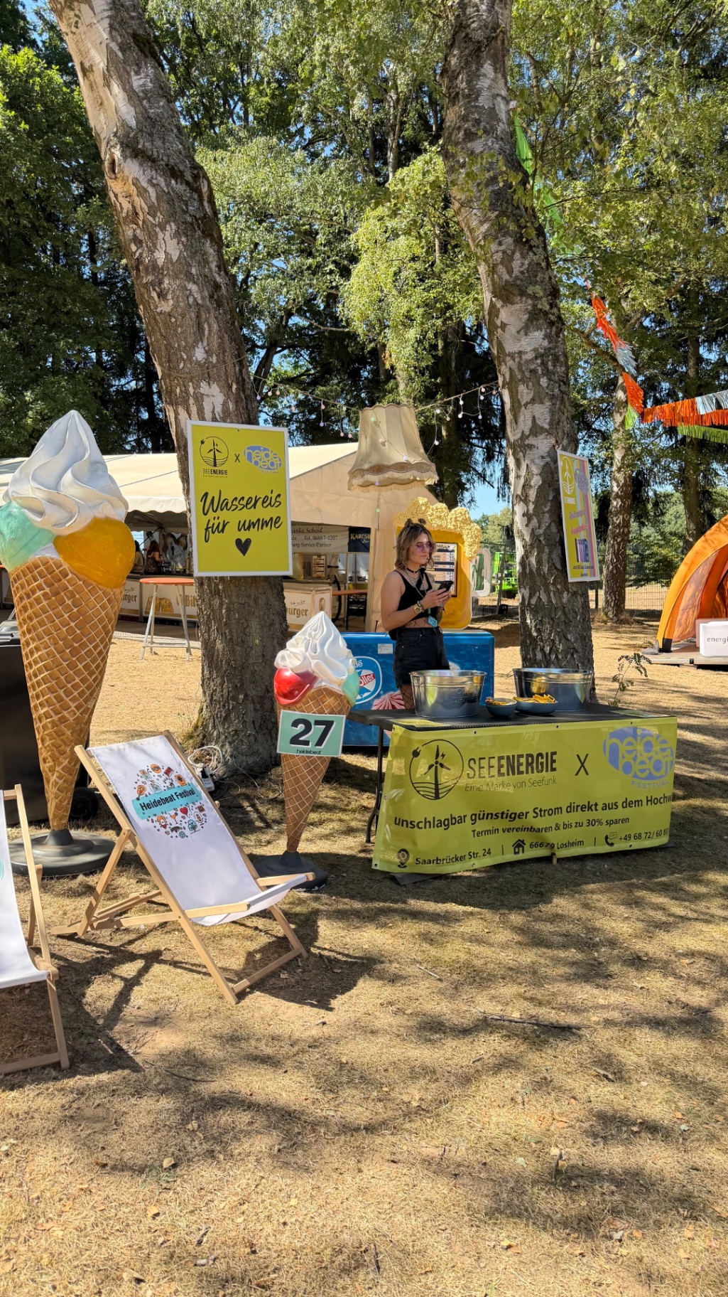 SEEENERGIE Stand auf dem Heidebeat Festival